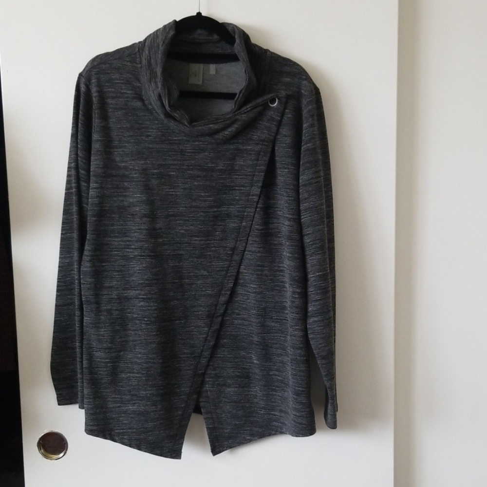 Black and Gray Long Sleeve Sweatshirt